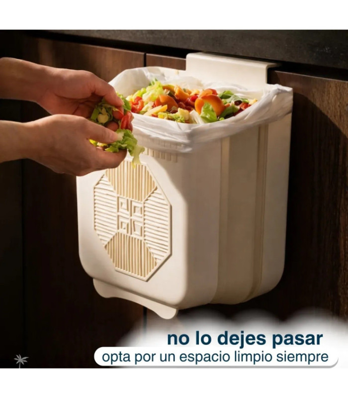BASURERO PLEGABLE CON GANCHO