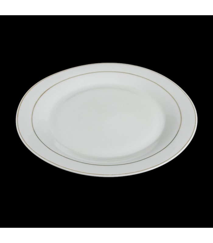 PLATO PLAYO BORDE DORADO 20.5CM
