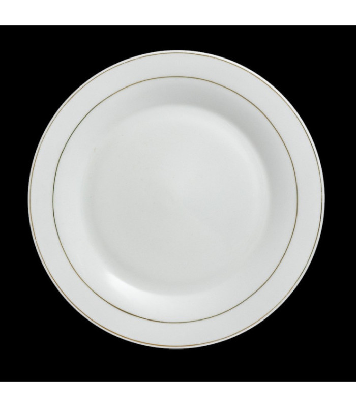 PLATO PLAYO BORDE DORADO 20.5CM