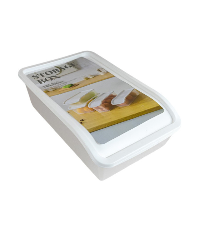 CAJA PLASTICA 29x18.5x8.5CM P/ ALMACENAMIENTO