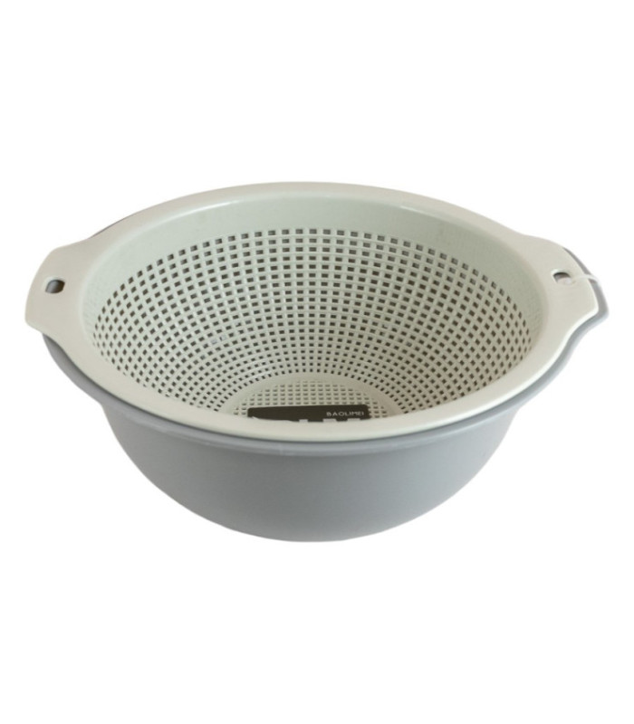 BANDEJA PLASTICA CON COLADOR 2PCS 24.5CM