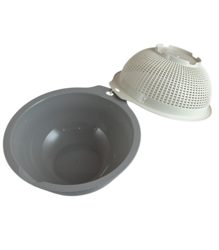 BANDEJA PLASTICA CON COLADOR 2PCS 24.5CM