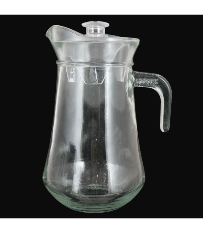 JARRA DE VIDRIO 1.25L CON TAPA PLASTICA