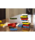 Jenga de madera colorido