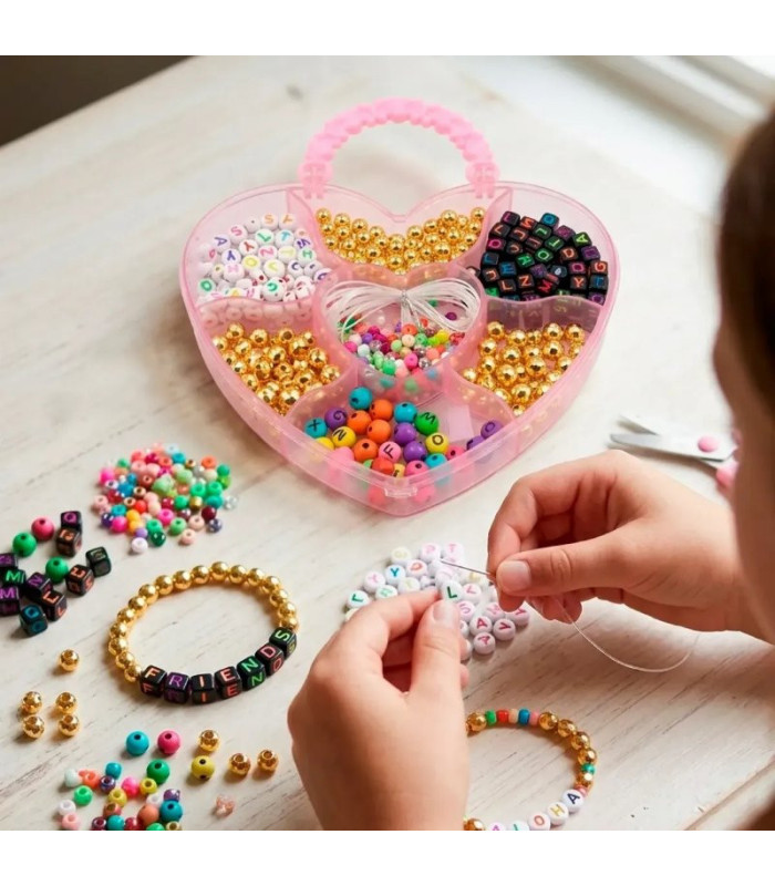 SET DE CUENTAS ESTUCHE CORAZON