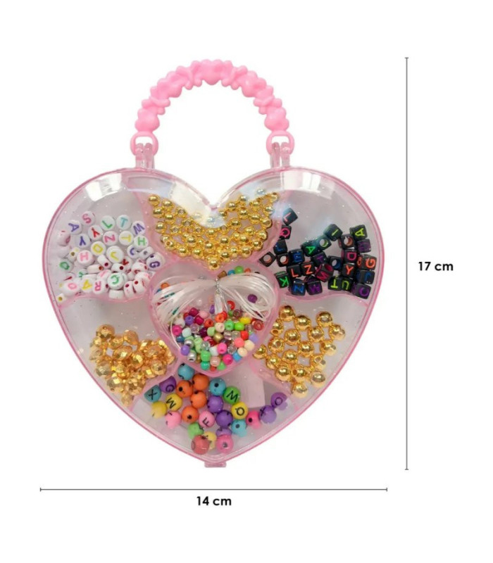 SET DE CUENTAS ESTUCHE CORAZON