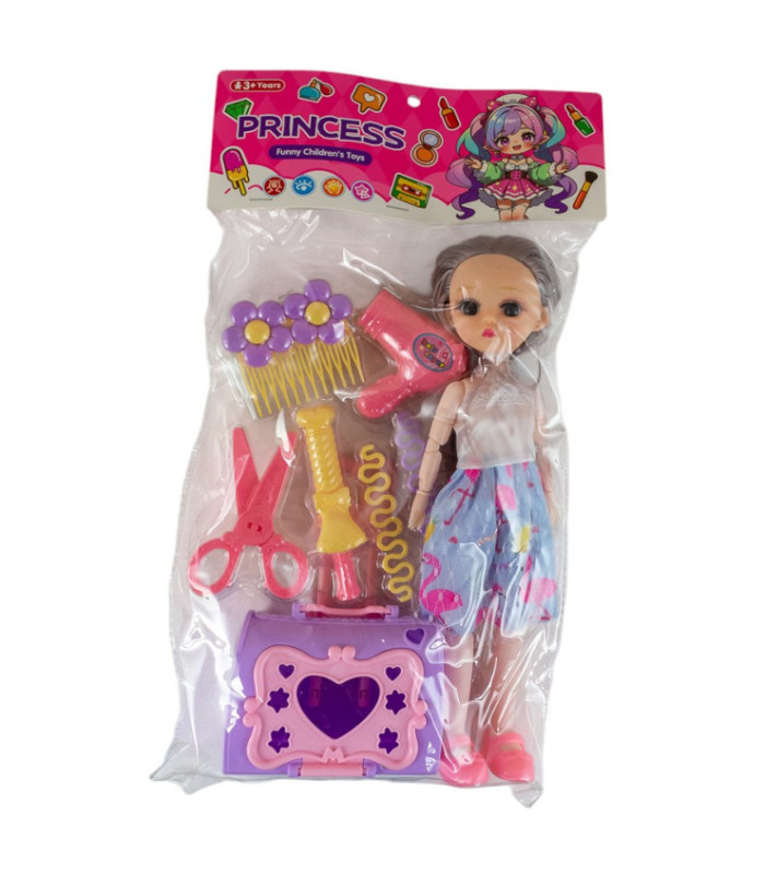 MUÑECA ARTICULADA CON ACCESORIOS
