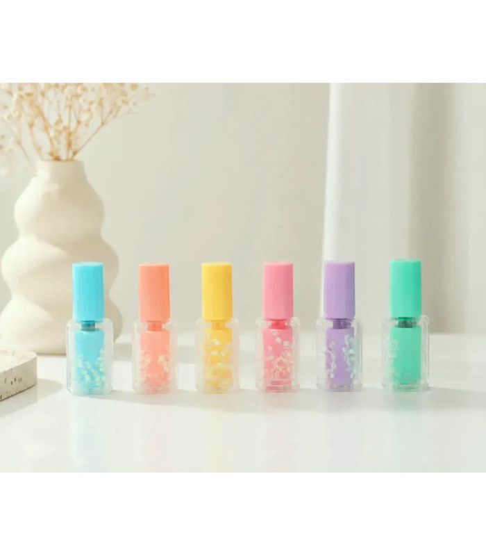 RESLTADOR TONO PASTEL 6PCS ESMALTE