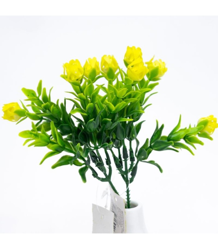 Flor decorativa artificial 2 piezas
