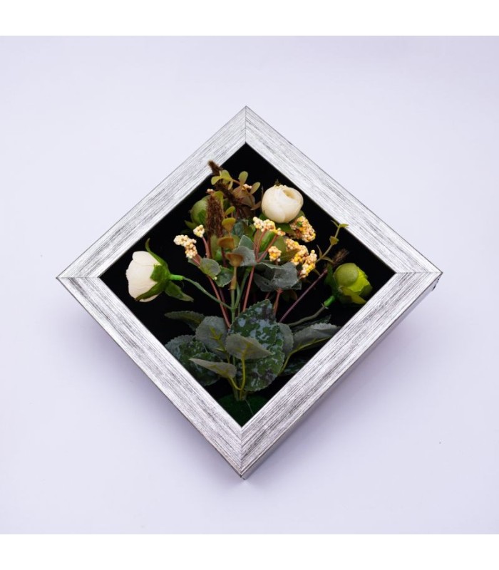 Cuadro con flor 20x20cm