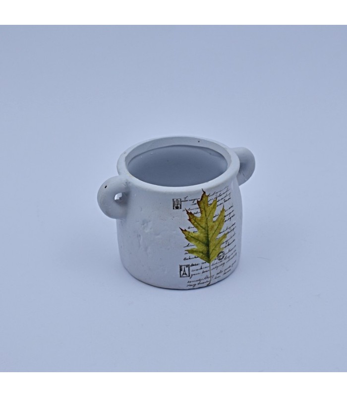 Maceta con diseño de flores 9cm