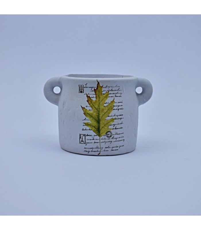 Maceta con diseño de flores 9cm