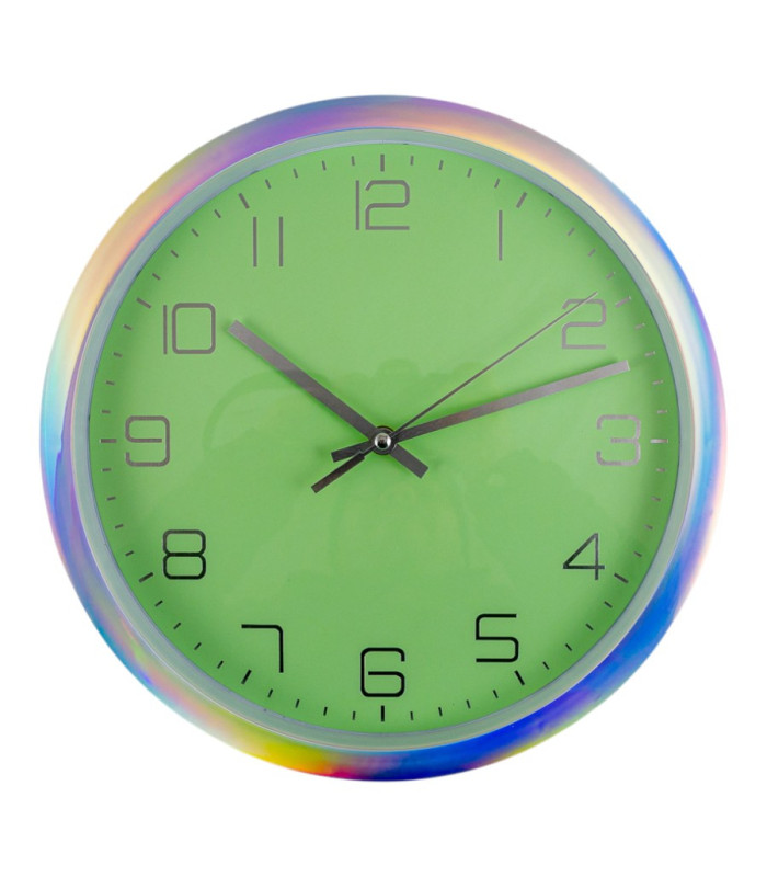 RELOJ CIRCULAR 30CM BORDE HOLOGRAFICO