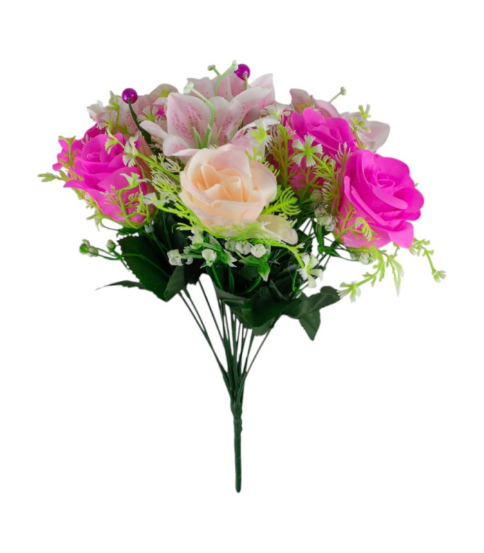 RAMO ARTIFICIAL  ROSA Y LIRIO  15CABEZA
