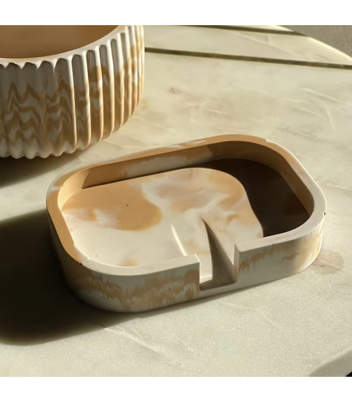 Molde de silicona jabonera 120x85x21mm