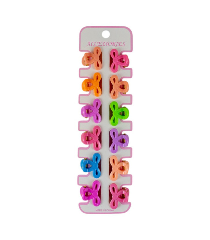PINZA CABELLO MOÑO 2.5CM 12PCS