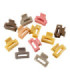 PINZA CABELLO RECTANGULAR 2.5CM 12PCS
