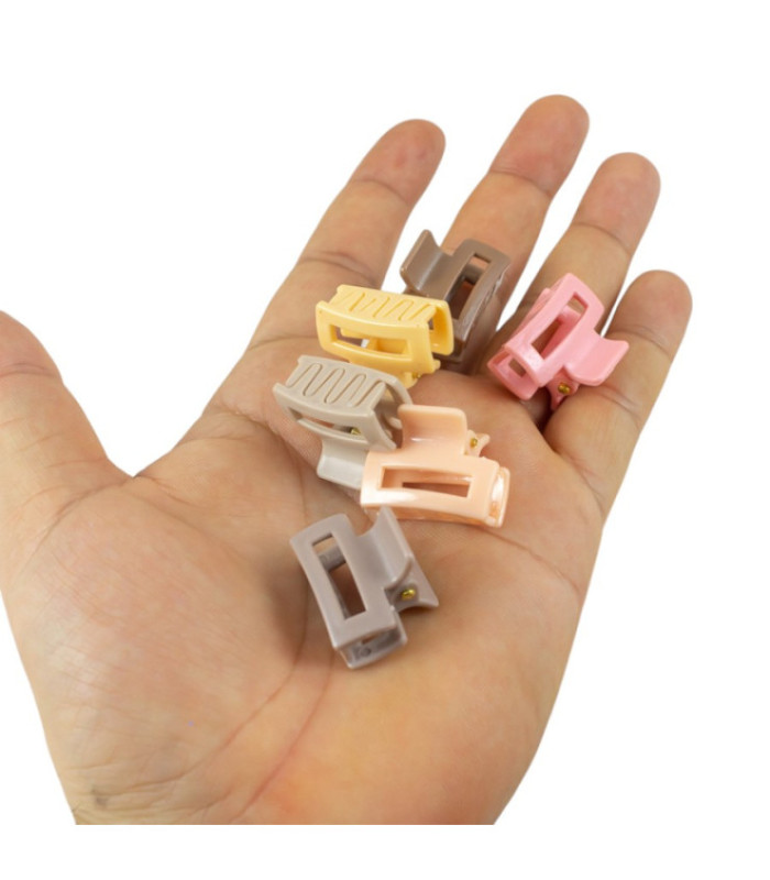 PINZA CABELLO RECTANGULAR 2.5CM 12PCS