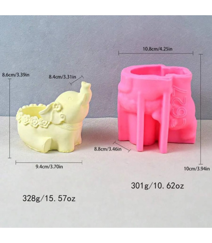 MOLDE SILICONA ELEFANTE 10.8x10CM