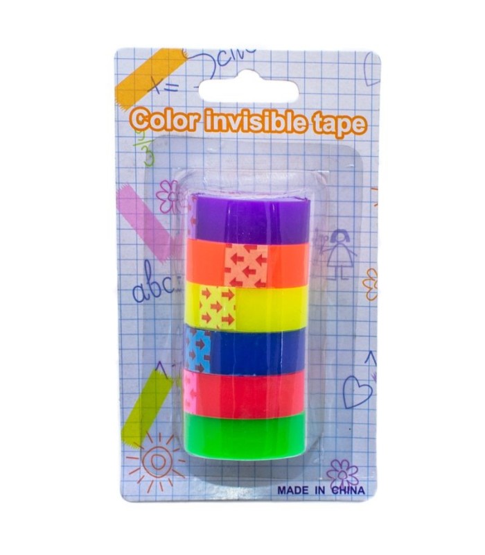 Cinta de colores 6pc