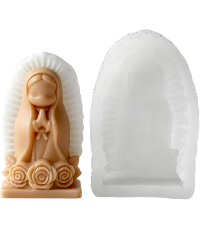 MOLDE SILICONA VIRGEN 8x5.1CM