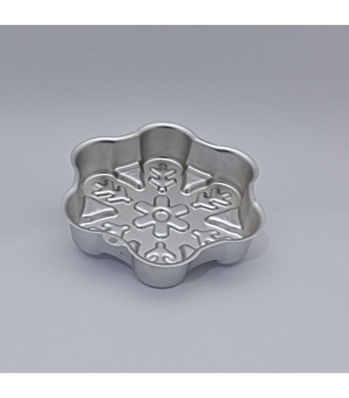 Molde para torta diseño copo de nieve