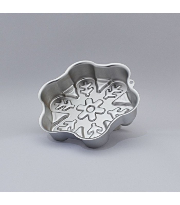 Molde para torta diseño copo de nieve