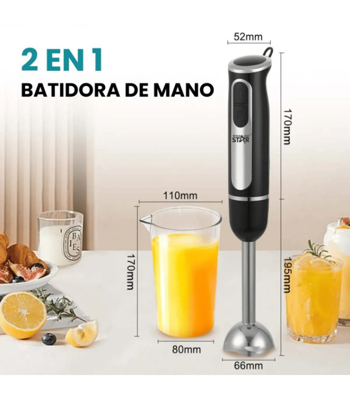 BATIDORA DE MANO 2EN1 400W WINNING STAR