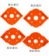 SET DE PLANTILLA PARA BORDES 4PCS