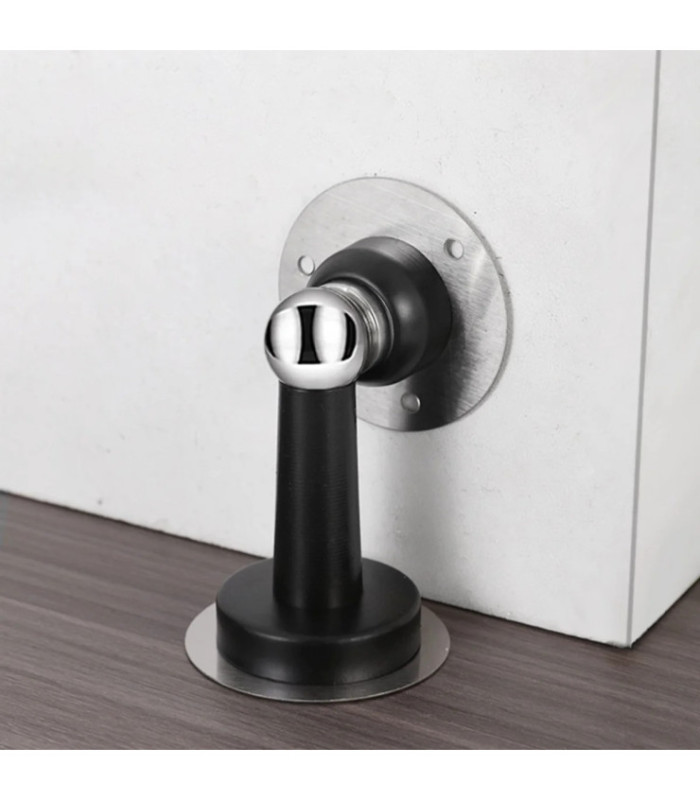 TOPE PARA PUERTA MAGNETICO NEGRO