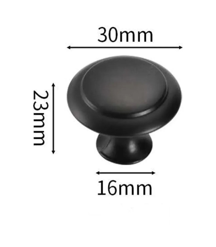 TIRADOR 30MM 2PC NEGRO