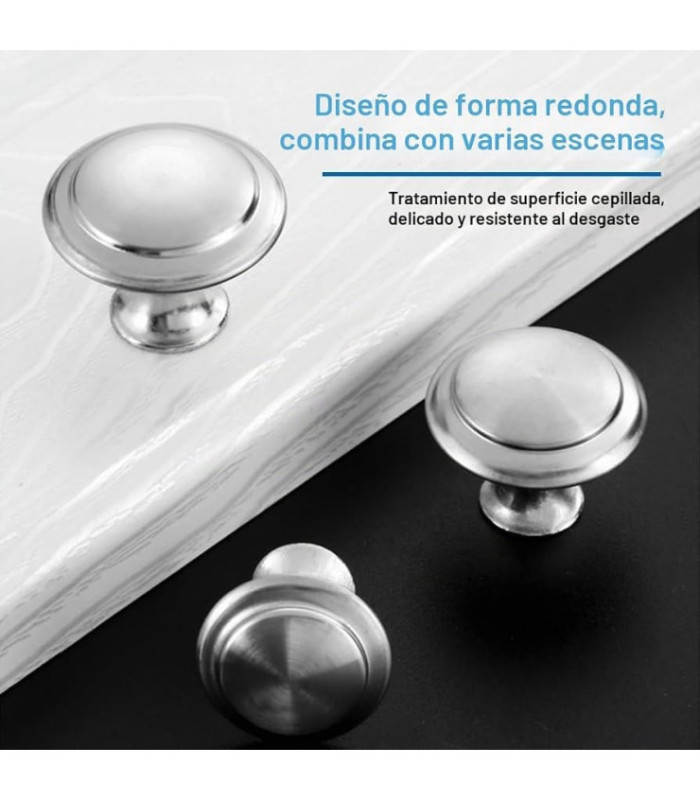 TIRADOR 30MM 2PC PLATA