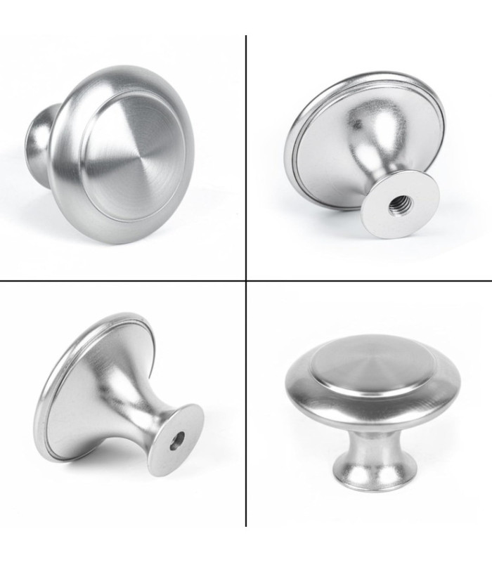TIRADOR 30MM 2PC PLATA