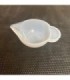 Mini vasito de silicona con pico para aplicacion