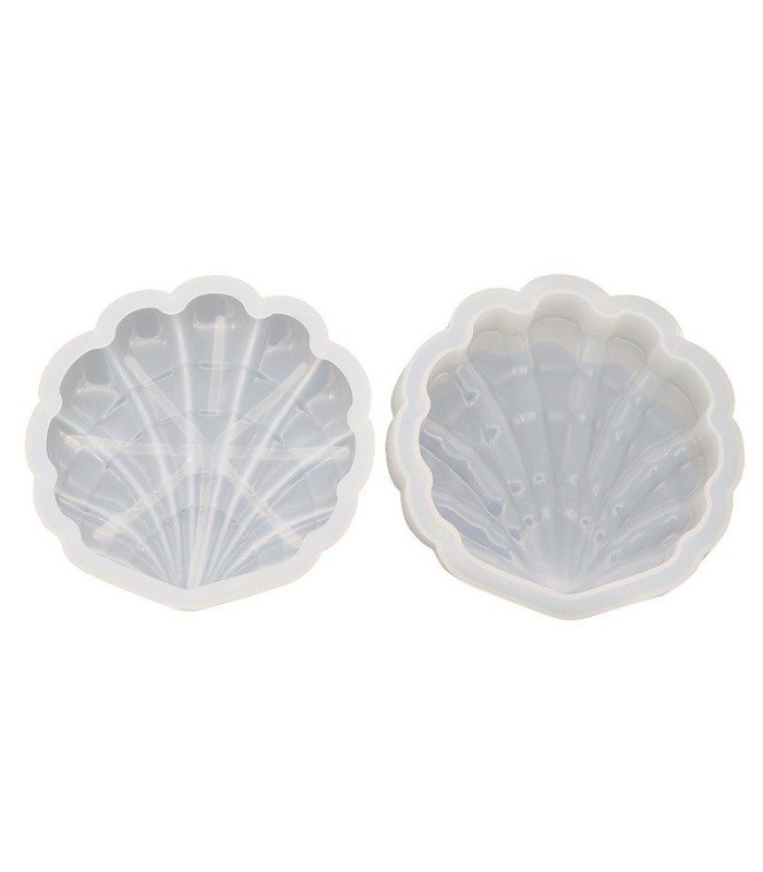Molde de silicona con tapa forma de caracola 13x13
