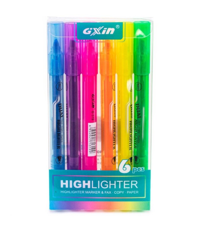 Resaltadores fluor Highlighter 6pc