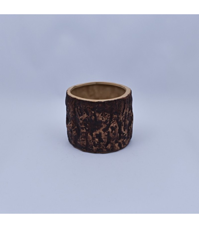 Maceta diseño tronco 13x14cm