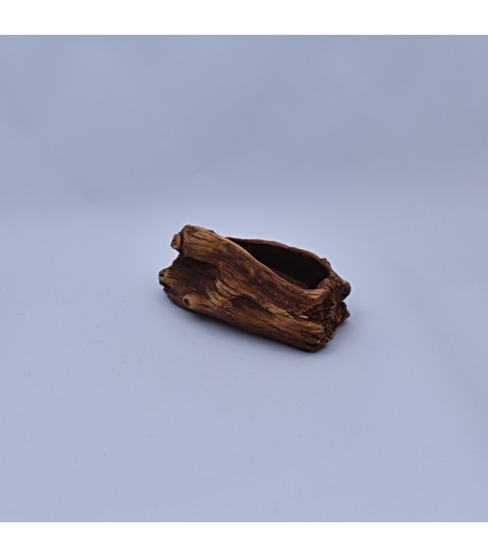 Maceta diseño de tronco 9x9.5cm