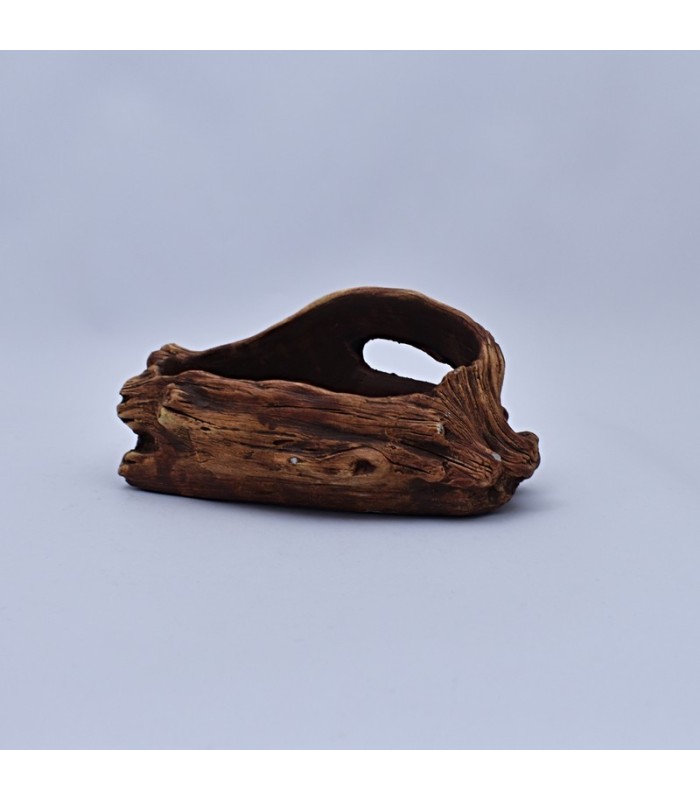 Maceta diseño de tronco 9x9.5cm