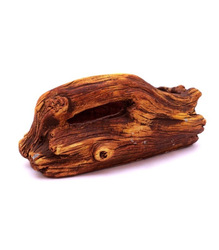 Maceta diseño de tronco 9x9.5cm