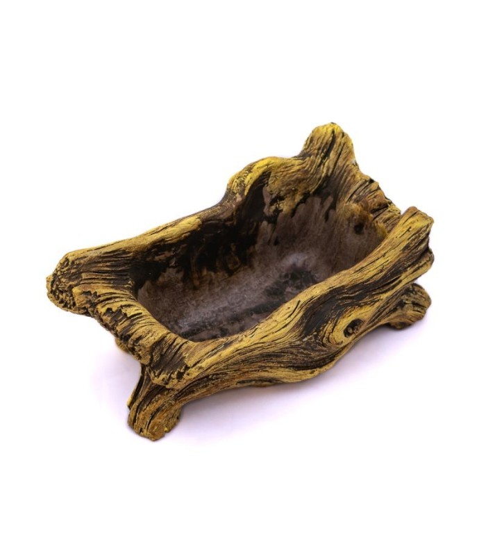 Maceta diseño tronco rectangular 18x9cm