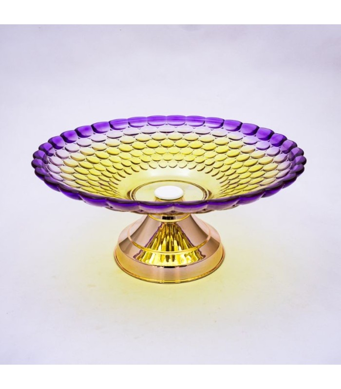 Bandeja de plastico cristal con base 32.5x14.5cm