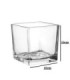 Frasco de vidrio cuadrado 10x10cm 640ml