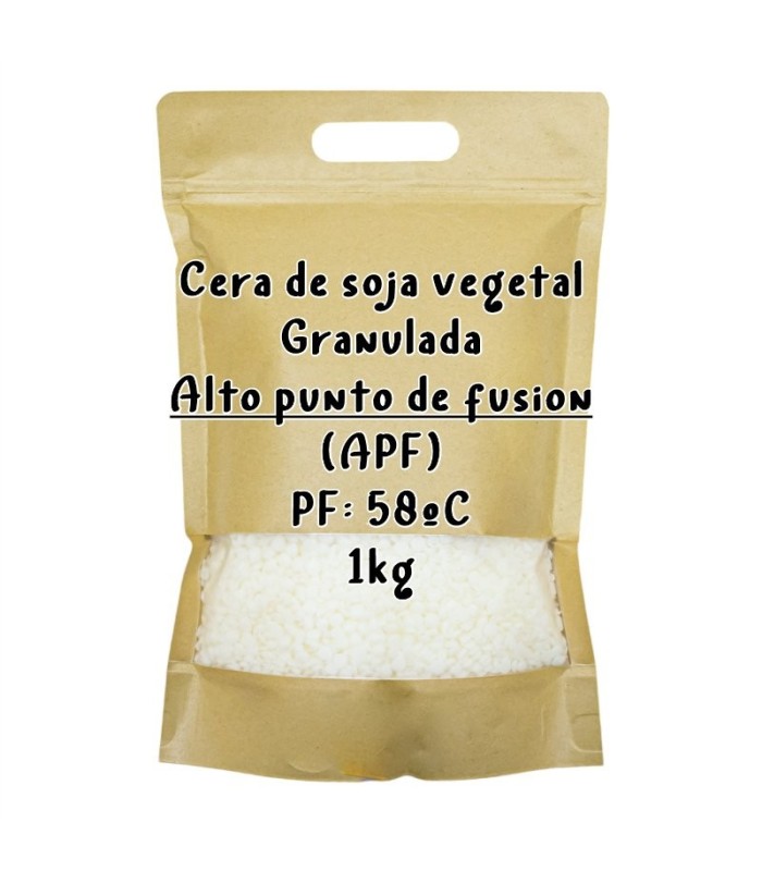 Cera de soja PF58 1kg (APF) 100% soja