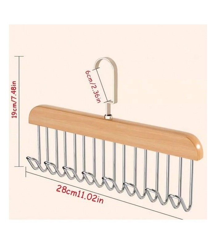 PERCHA CON 8 GANCHOS COLGADOR