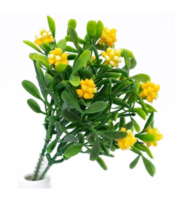Flor decorativa artificial 2 piezas