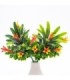 Flor decorativa artificial 2 piezas