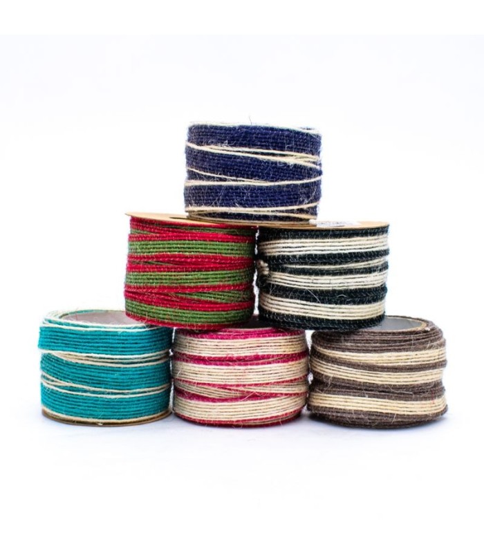 Cinta arpillera colorida 2pc