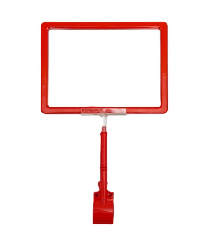 Porta cartel exhibidor con pinza 22x16cm