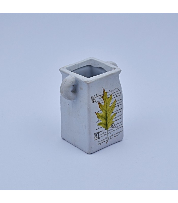 Maceta con diseño de flores 9cm